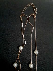 Pearl Beaded Layered Necklace