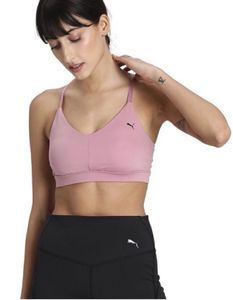 PUMAWomen Sports Lightly Padded Bra (Pink)