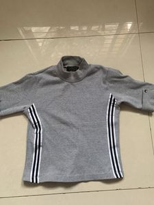 Gray Striped Long Sleeve Top