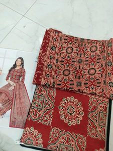 Ajrakh Special 3-Piece Rayon Suit – Material