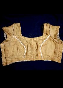 Golden Sequin Work Blouse