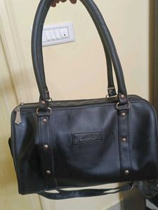 Classic Black Shoulder Bag