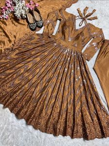 New Stayle Beautiful Women Gown Dress Inpoted Paki