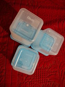 HERIK Plastic Rectangular Containers Set 3pc