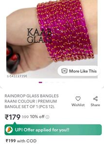 New Rain Drop Glass Bangles