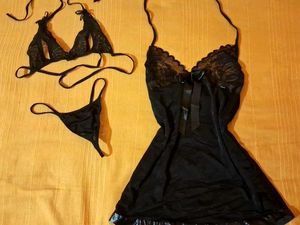 Lace Trim Babydoll Lingerie Slip