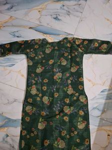 Floral Print Tissue Kurti