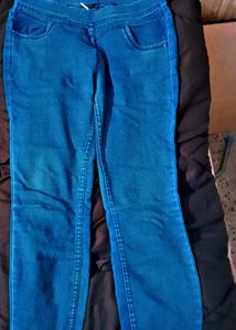 Pull On Denim Jeggings