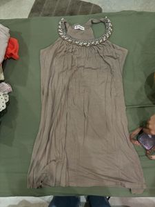 khakhi casual night dress