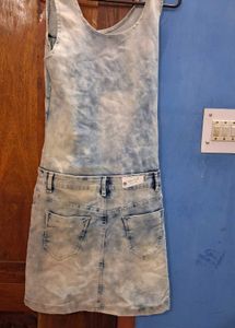 Denim Pinafore Dress