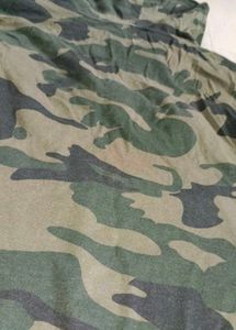 Camo Hoodie with Smiley Face Details