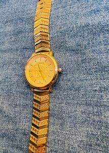 Versace Gold Party Wear Wedding Style Watch