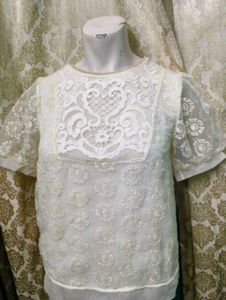 Elegant White Lace Top for Women