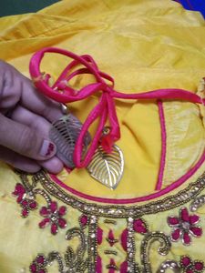 Floor Length Yellow Suit Set