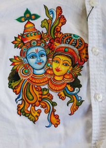 Mural Painting (Radha Krishna )shirts Available