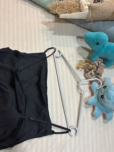 Sleek Black Slit Dress