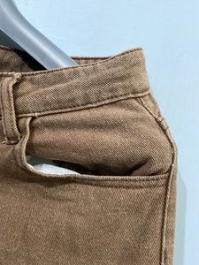 Wide Leg High waist Jeans (rough Looks)