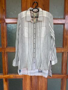 Striped Button-Down Shirt