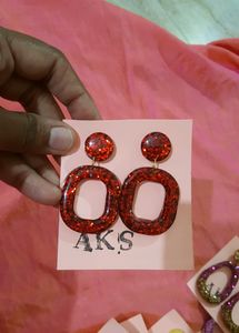 BEAUTIFUL HANDMADE RESIN EARINGS