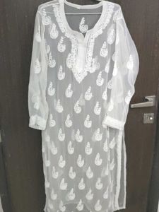Georgette Lucknowi Chikankari Kurta