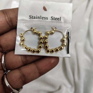 Stainless Steel Hoops Earring