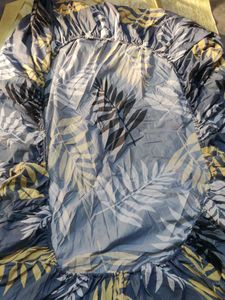 Leaf Print Bedsheet in arround lastik🇮🇴