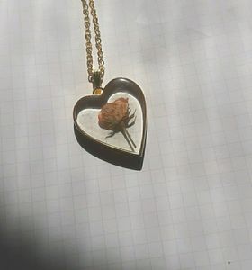 Real Rose Bud Necklace