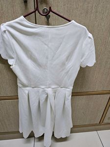 White Polyester And Spandex Sexy Western Wear