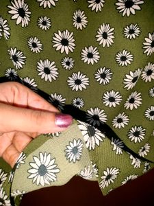 Women Olive Green Tee