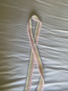 Pastel Crochet Scarf