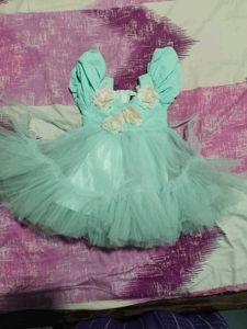 Mint Green Tulle Flower Girl Dress