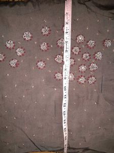 Grey Thread Work Kurta Set