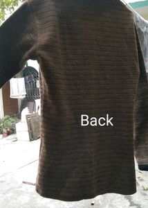 Brown Fur Collar Sweater