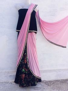 New Lehnga Com Saree