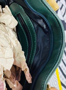 New Classy Green And Beige Handbag