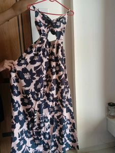 Floral Cutout Maxi Dress