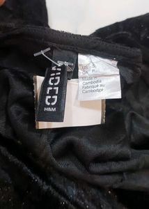 Sparkly Black Playsuit size S