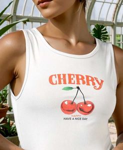 Cute Cherry Graphic Tank Top