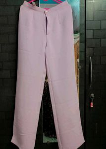 Lilac Wide Leg Trousers
