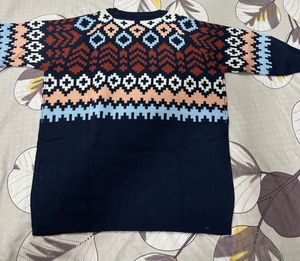 Patterned Knit Sweater