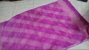 Purple and Green saree
