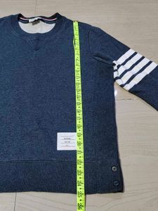 Thom Browne 100% cotton 3-bar sweatshirt
