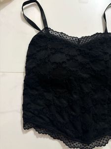 Black Lace padded Corset Top