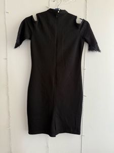 Black Cut Out Mini Dress