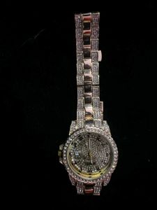 Iced Out Gold Watch
