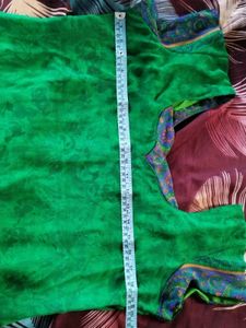 Leaf Green Kurta With Nice Neck Design