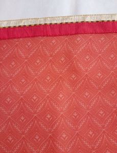 Raddish Red Embroidery Work Saree with Blouse
