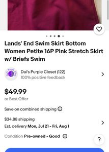 LANDS’END swim Skirt Imported For Women
