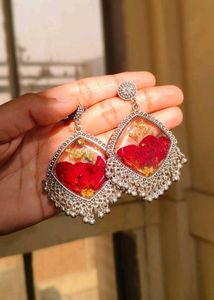 Raisin Art Earrings Floral