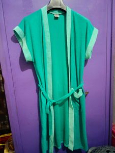 Green Robe  After A Shower